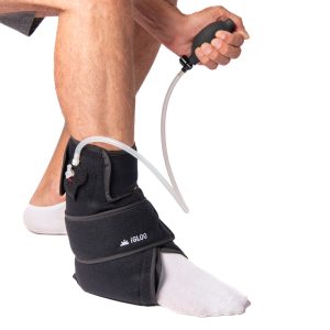 set duocast avec une attelle de cheville de cryothérapie, compression