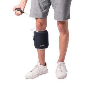 manchon de mollet avec jersey de cryothérapie avec pompe de compression