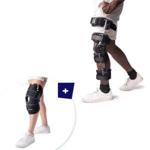 attelle de genou souple de cryothérapie igloo avec jersey plus une attelle articulée