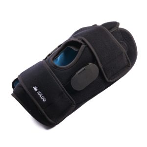 attelle de genou souple avec renfort articulée de cryothérapie igloo