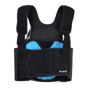 attelle de rachis cryothérapie avec la poche de froid