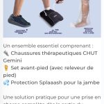 Pack gemini cryo avec une paire de gemini, un set avant pied et une protection de douche pour le pied