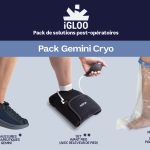 Pack gemini cryo avec une paire de gemini, un set avant pied et une protection de douche pour le pied